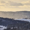 Blick vom Ungerturm in die verschneite Sächsische Schweiz. (Doppelklick für große Auflösung!)