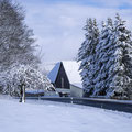 Winterlandschaft auf der Götzinger Höhe.