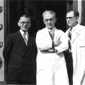 Vers 1952 avec Léon Dewert à droite