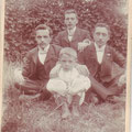 Octave (le plus jeune) et ses frères Gaspard, Oswald et Joseph (vers 1908)