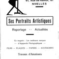 Octobre 1933 - Catalogue du Cercle Photographique Nivellois (CPN)