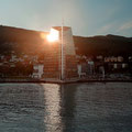 In Molde ging schon langsam die Sonne unter.