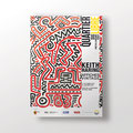 SIG | exposition Keith Haring – Affiches vintage | réalisation de l'affiche ainsi que de toute la déclinaison des supports média.