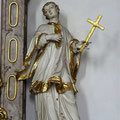 Assistenzfigur Hl. Aloisius mit dem Kreuz