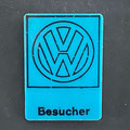 Besucherabzeichen VW Logo hellblau