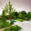 "Endless Summer" Moderner Pool Wohngarten I Bonn (Foto: Till Vielrose)