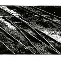 rails # 6   / linolschnitt    29x21    2012