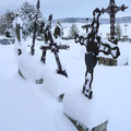 Cimetière sous la neige - Décembre 2011 - Photographie M. Gauthier