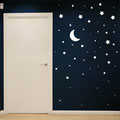 Wall Decal Starry Sky with moon interior design sticker set