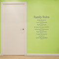 Family Rules - Love One Another quote vinyl wall art Christian religious extracts