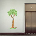 Woodland Tree and Animals vinyl wall art