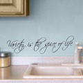 Variety is the spice of life vinyl wall art quote from www.wallartcompany.co.uk