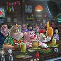 Illustrazione pubblicitaria per un pub