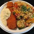Seelachsfilet Paniert mit Gemüse