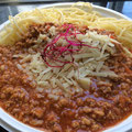 Spaghetti Bolognese mit frischem Parmesankäse