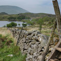 Start of walk through the hills at Cregennan Lakes