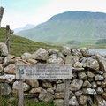 End of walk through the hills at Cregennan Lakes