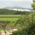 Mist rising in the hills just before leaving Penclogwynau
