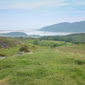 From hills at Cregennan Lakes looking towards Barmouth (viaduct / bridge)