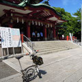 富岡八幡宮と愛車