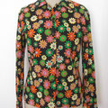Bluse aus Vintagstoff, Gr.38