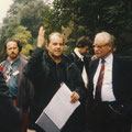 Beim Rundgang im Waldstraßenviertel, 1992