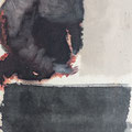 Acryl, Tusche, Asche auf Papier, 30x20 cm, 2017