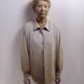 TOYOKO－2000・1・12　Age60 ー　2000　102×50×28㎝　檜・漆・白土・彩色　P二塚一徹