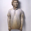 MORIMOTO－1999・7・20　Age50－　2000　檜・漆・白土・彩色　P二塚一徹