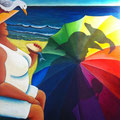 Strandperle  _  (Acryl auf Leinwand, 100 x 80 cm)