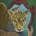Leoparden-Look  _  (Pastellkreide, 50 x 70 cm)