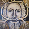 Green Man  _  (Acryl auf Leinwand, 50 x 60 cm)