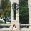 World War II Memorial - natürlich musste das typische 'Au Pair - Foto' mit dem Heimatstaat gemacht werden ;)