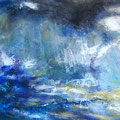 La tempête 1 ( Acrylique 30X80 cm)