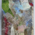 MUSASHINO / paper, wire, wax on wood 2013 / 50 x 40cm(aprx. 20" x 16")