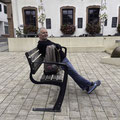 Martin wartet auf die Abfahrt
