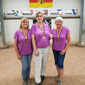Siegerinnen des B-Finales bei der Landesmeisterschaft Triplette Frauen 2025