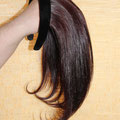 Накладка на Ободке - постиж, шатен коричневый прямые волосы