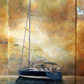 ** 333. Segelschiff Ranja 48 x 69 cm