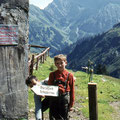 Arndt Spieth 1971 beim Aufstieg zum Grünhorn im Kleinwalsertal