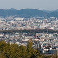 Vista de Kyoto desde un despeñadero.