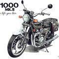 Kz1000MkⅡのバイク絵