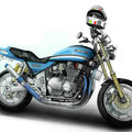 バイクのエアブラシアート