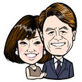 ヒロミと松本伊予のイラスト