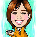 本田翼の似顔絵