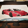 フェラーリの車絵イラスト