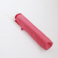 傘　105　折りたたみピンク＆濃ピンクドット　245H 　¥600