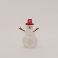 クリスマス229　スノーマン　赤白ストライプ帽子　120H 　￥500