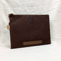 ファイル102　布　茶ダブルファスナー　270×355　　￥2,000