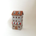 キャンドルホルダー167　ハウス　グレー&3色シェード　95×90×180H 